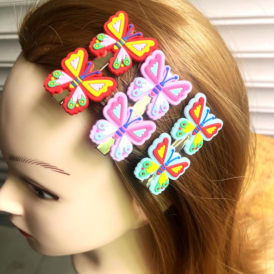 Beautiful PVC Butterfly Hair Accessory Hair Clip Suitable for Girls' Hair Decoration, Holiday Party Decoration Hair Accessories