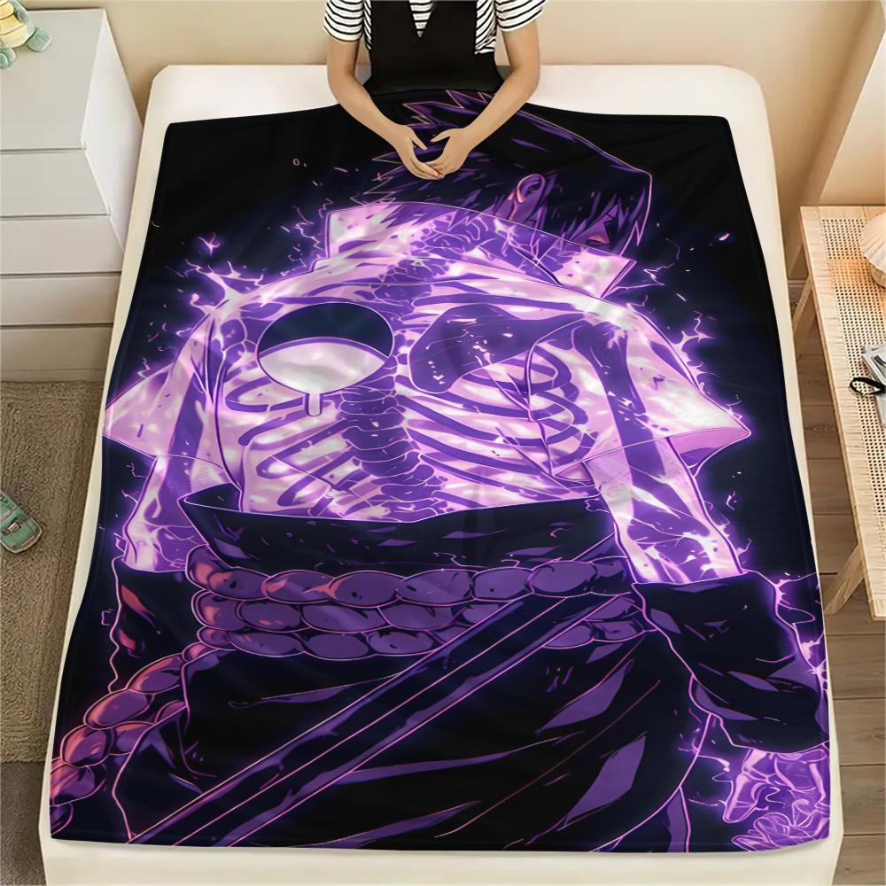1Pc Cartoon Print Flannel Blanket, High Quality Comfortable for All Seasons, Home Decor, Warmth and Comfort, Perfect for Christmas Birthday Gift