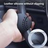 Steering Wheel Booster Swivel Aid Automotive Silent Built-in Bearing Soft Silicone Easy Installation Adjustable Suitable for Light Cars Trucks
