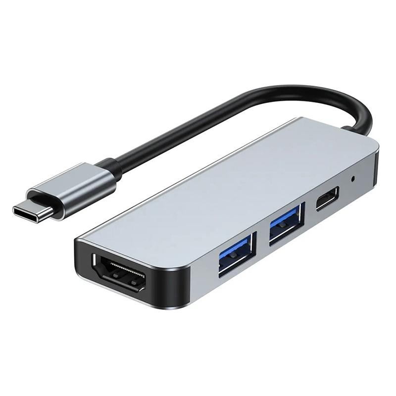 Usb-C Hub 8In1 Type C Adapter Multiport Usb3.0 Pd Charging Port Tf Sd Card Reader Mobile Phone Tablet Converter