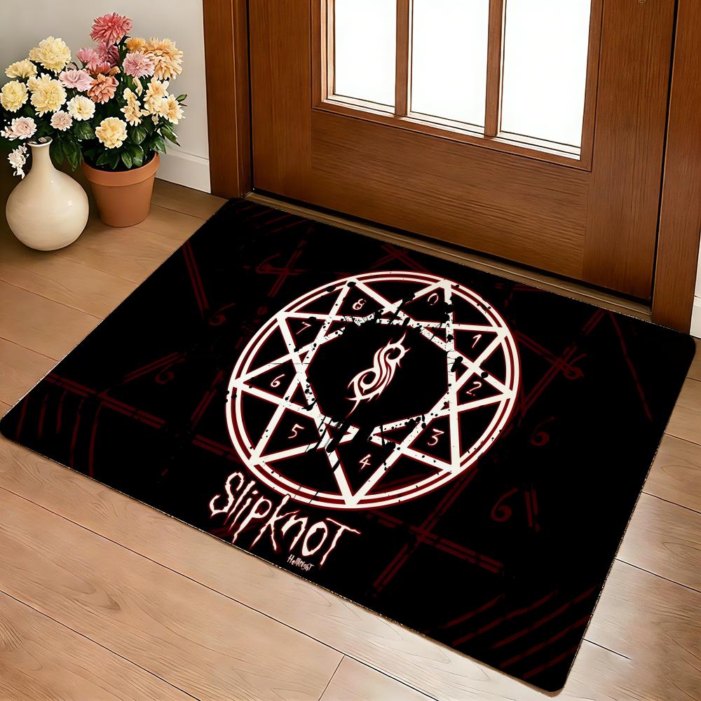 Band S-slipknot-S Classic Popular Long Floor Mat Cozy Flannel Soft Thick Non-Slip Mat For Living Room Bedroom Kitchen Decor Rugs