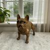 Graffiti French Bulldog Figurine Hand-Painted Artistic Dog Statue Resin Sculpture Living Room Office Home Desk Decoration Ornament