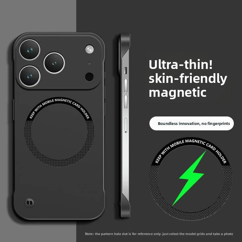 

Ultra Thin Frameless Hard PC Phone Cases For iPhone 17 Pro Max Air 14 15 Plus 13 12 11 16 Pro For Magsafe Magnetic Protect Cover For iPhone 15 Pro