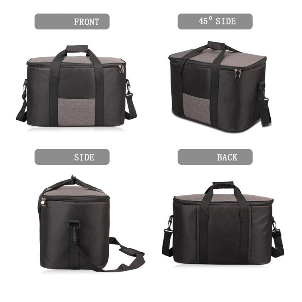 34l Large Capacity Lunch Bag Waterproof Thermal Cooler Insulated Portable Picnic Ice Hot Bag