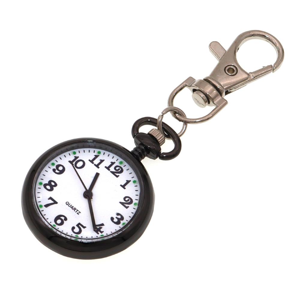 10pcs Vintage Pocket Watches Nurse Doctor Keychain Fob Clock with Battery for Gifts