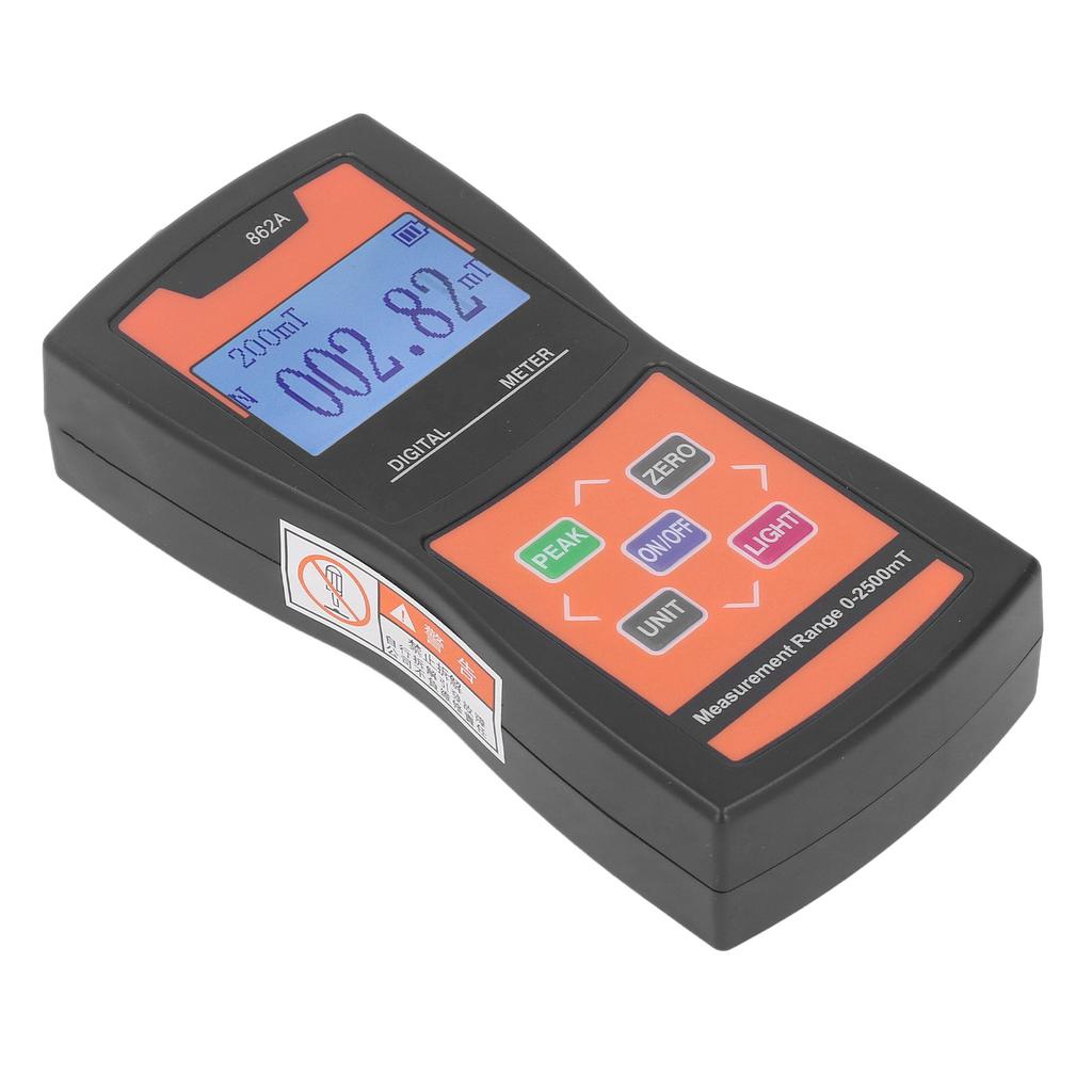 Digital Handheld Gaussmeter Permanent Magnet Surface Magnetic Field Gauss Meter High Accuracy