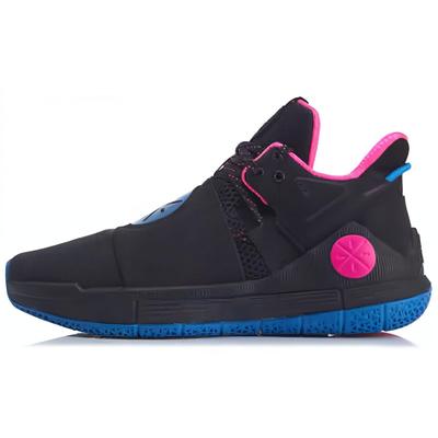 Li Ning Wade Shadow Sixth Man Stoßdämpfung Rutschfest Abriebfest Mid-Top Basketballschuhe Herren Sneaker Mehrfarbig ABPQ007-5