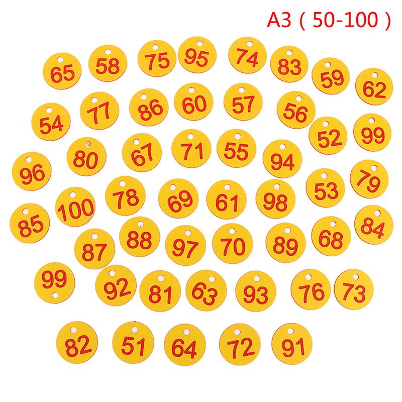 20/50Pcs Farm Number Tags Mating Box Beekeeping Husbandry Hanging Numbered Tag