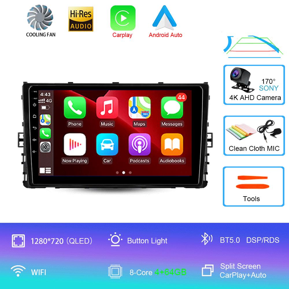 Car Radio Android14 For Volkswagen Jetta 7 2018 2019 2020 2021 2022 Navigation GPS Multimedia Video Player Stereo Carplay DVD BT