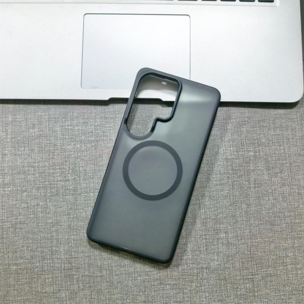 Luxury Matte Clear Magnetic Ring Stand Holder Case For Samsung Galaxy S26 Ultra Transparent Shockproof Bumper Hard Phone Cover