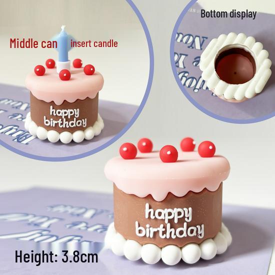 3D Weiche Gummi Mini Cupcake Dekoration Ornamente für Kindergeburtstagsverkleidung