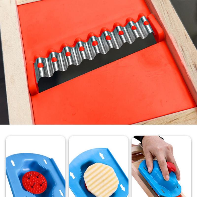 1 Set Potato Vegetable French Gadget Cutter Grater Slicer Tools Fries Grid Stainless Steel Potato Grid Kitchen Home Chip Shred