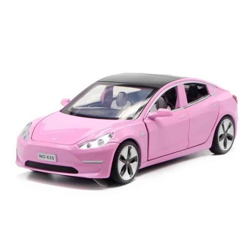 1/32 Scale Tesla MODEL 3 Alloy Car Model Diecasts & Toy Vehicles Car Decoration Kid Simulation Toys for Children Gifts Boy Toy