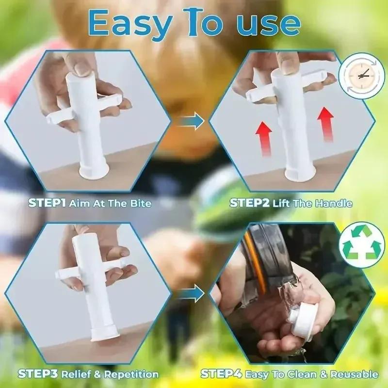 Suction Tool, Poison Remover - Bug Bites And Bee/Wasp Stings, Natural Insect Bite Relief, Chemical Free Single Pest Reject