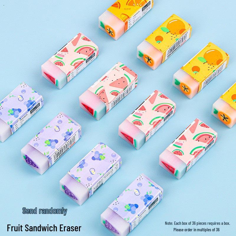 Creative Scented Fruit-Filled Jelly Eraser - Student-Specific, Sliceable, Clean, Ideal for Kids.
