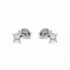 Boucles d'oreilles Luxenter en argent 925 avec zircons brillants plaqués finition en rhodié - Ryshe