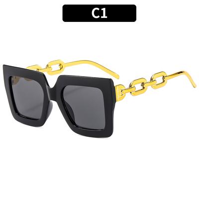Retro Irregular Square Sunglasses for Women Men Fashion Designer Big Frame Sun Glasses Popular And Fashionable Glasses