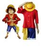 One Monkey Piece D Luffy New World Costume Outfits For Halloween  Cosplay Party