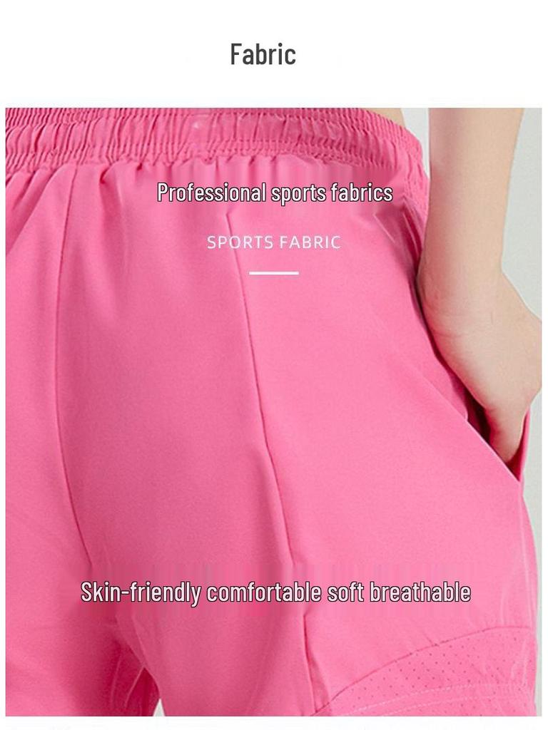Women's Quick-Dry Breathable Sports Shorts for Running, Fitness, and Yoga