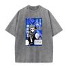 Anime BLUE LOCK Mikage Reo Cool Graphic T Shirt Men Women Cotton Tshirts Casual Oversized Tee Harajuku Male Washed T-shirt
