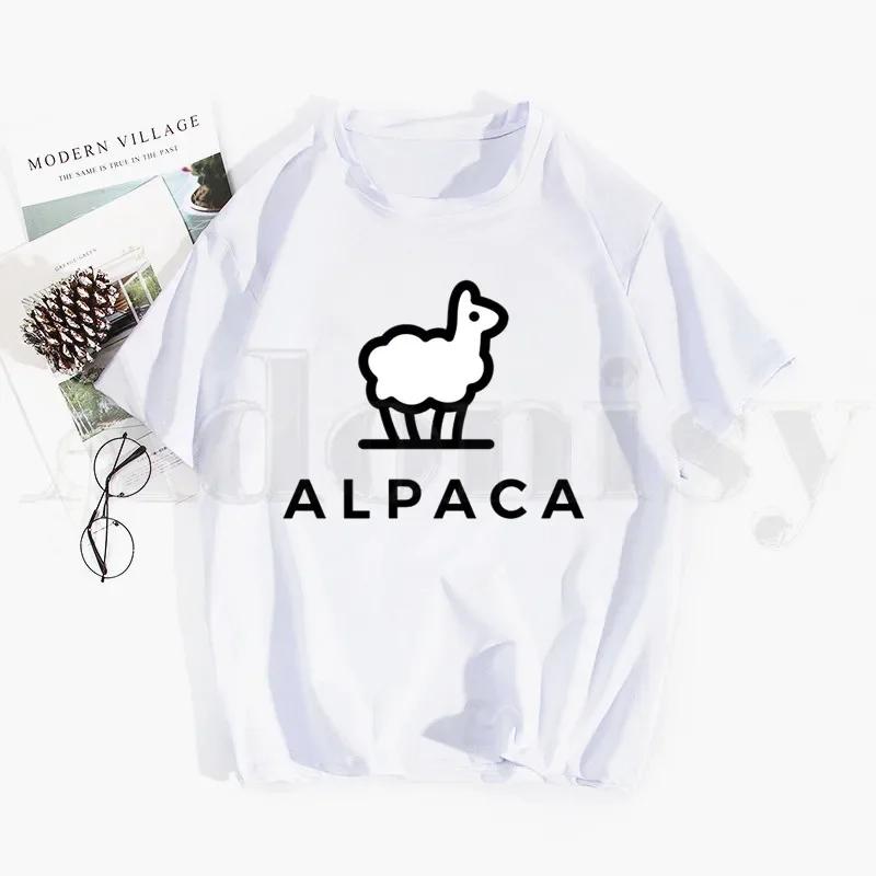 Alpaca No Prob Llama Attractive Design Pretty Tshirt Hip Hop Girl Print Tees Harajuku Tshirts Fashion Summer Tshirt