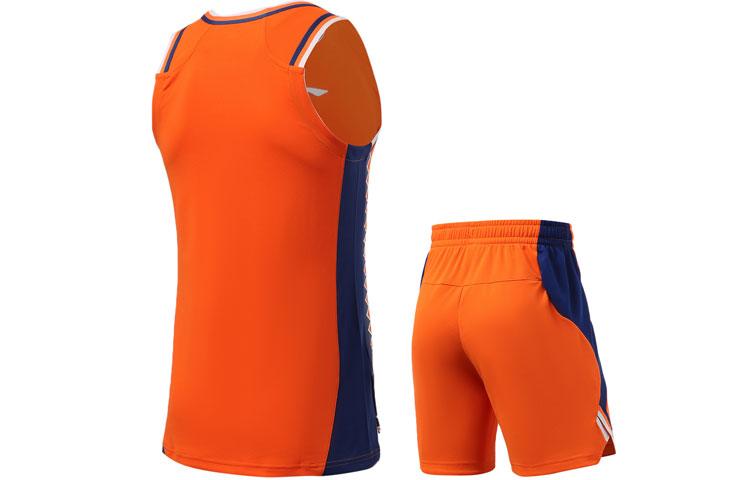 Li Ning Sports Basketball Collection Basketball Suit Men's Sun Orange AATR009-2