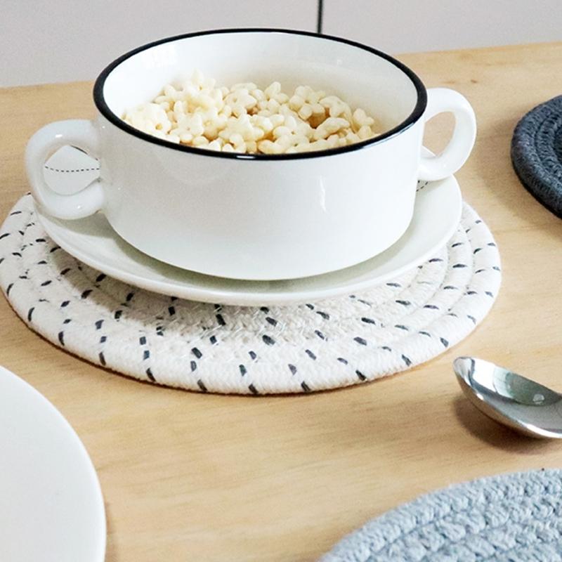 3Pcs Kitchen Table Mats Heatproof Colorful Dish Pad With Nonslip Base For Home Dining Protections Use