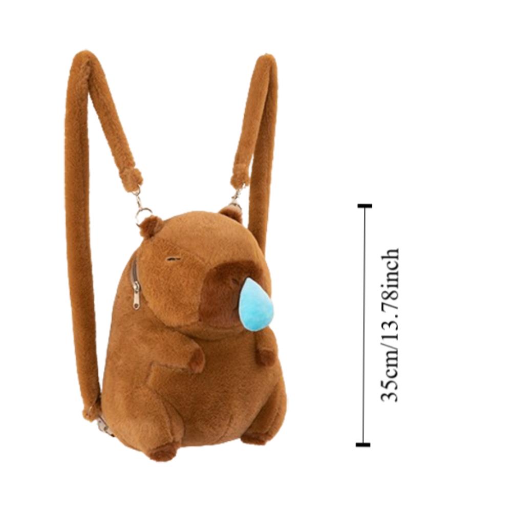 Capybara-Umhängetasche aus Plüsch, Capybara, große Kapazität, Capybara-Plüschtasche, Geburtstagsgeschenk für Kinder