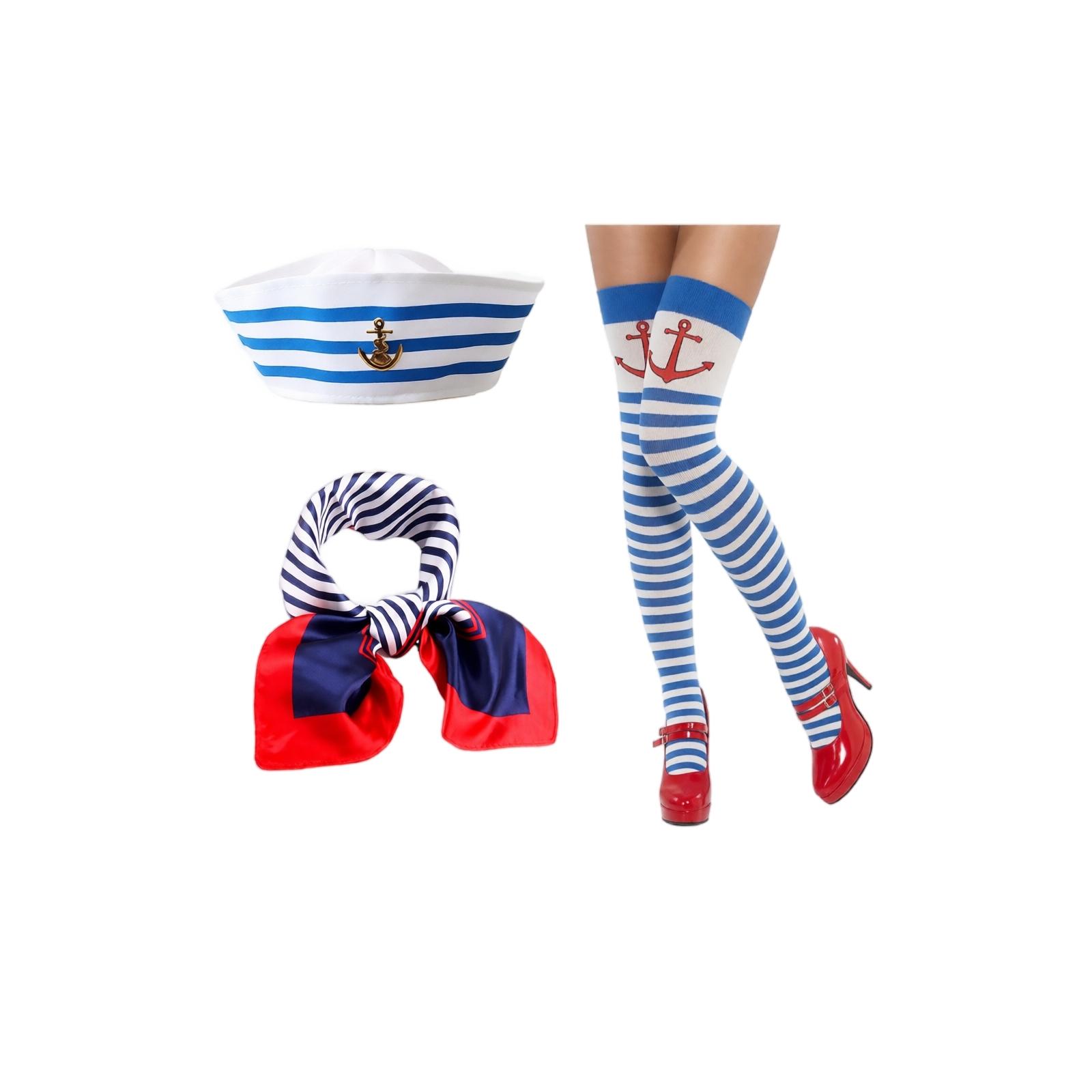 Unisex Costume Set with Hat, Bandana, Socks and Gloves for Dress-Up and Parties 301