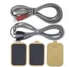Silicone Micro-current Muscle Stimution Pad/2Pin or 3 Pin Cable,for Beauty/DDS Bioelectric Therapy/ Acid-base Massage Equipment