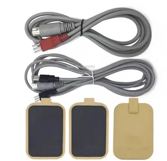 Silicone Micro-current Muscle Stimution Pad/2Pin or 3 Pin Cable,for Beauty/DDS Bioelectric Therapy/ Acid-base Massage Equipment