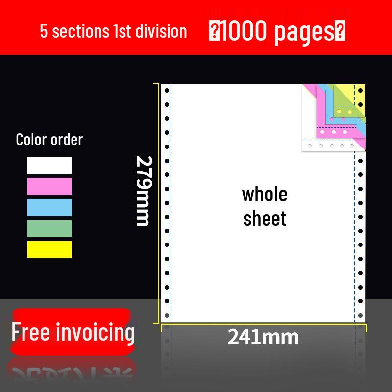 Triple & Twofold Dot Matrix Printer Paper - 2, 3, 4 Part Options