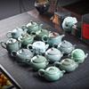 Ice Cracked Glazed Ceramic Teapot Household Large Capacity Teapot Chinese Style Tea Pot with Filter Kungfu Tea Set Teaware
