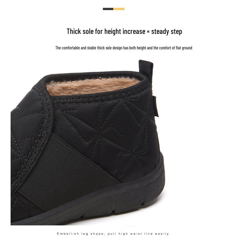 Women's High-Top Winter Cotton Boots: Warm, Fashionable, Cold-Proof, Comfortable, Casual Snow Boots.