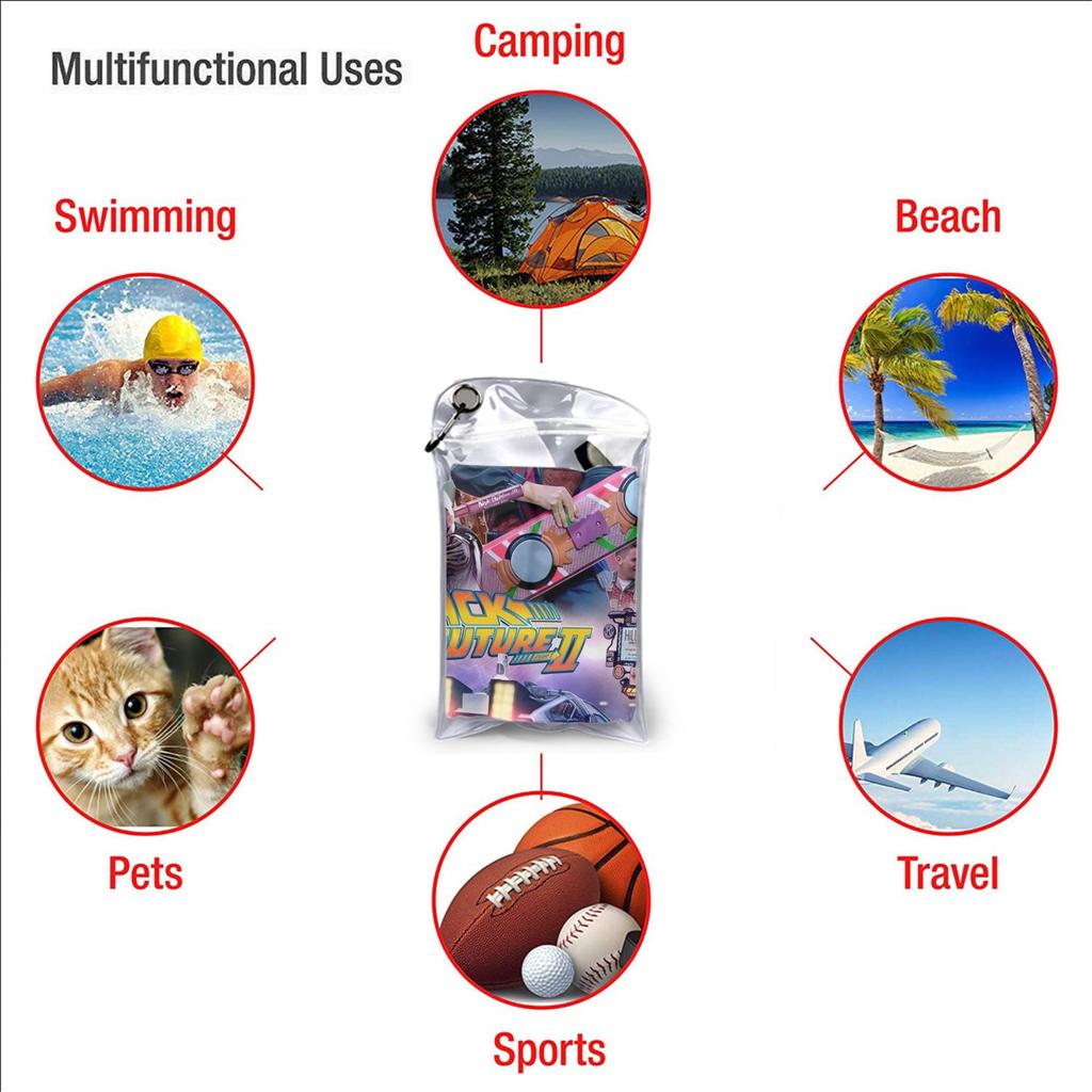 Back To The Future  Beach Towel Soft Microfiber Quick Dry Absorbent Quick Towels For Yoga
