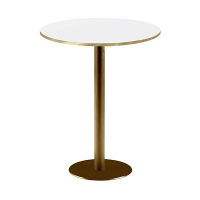 Round High Table Ø 60 Cm Rome White Bistro