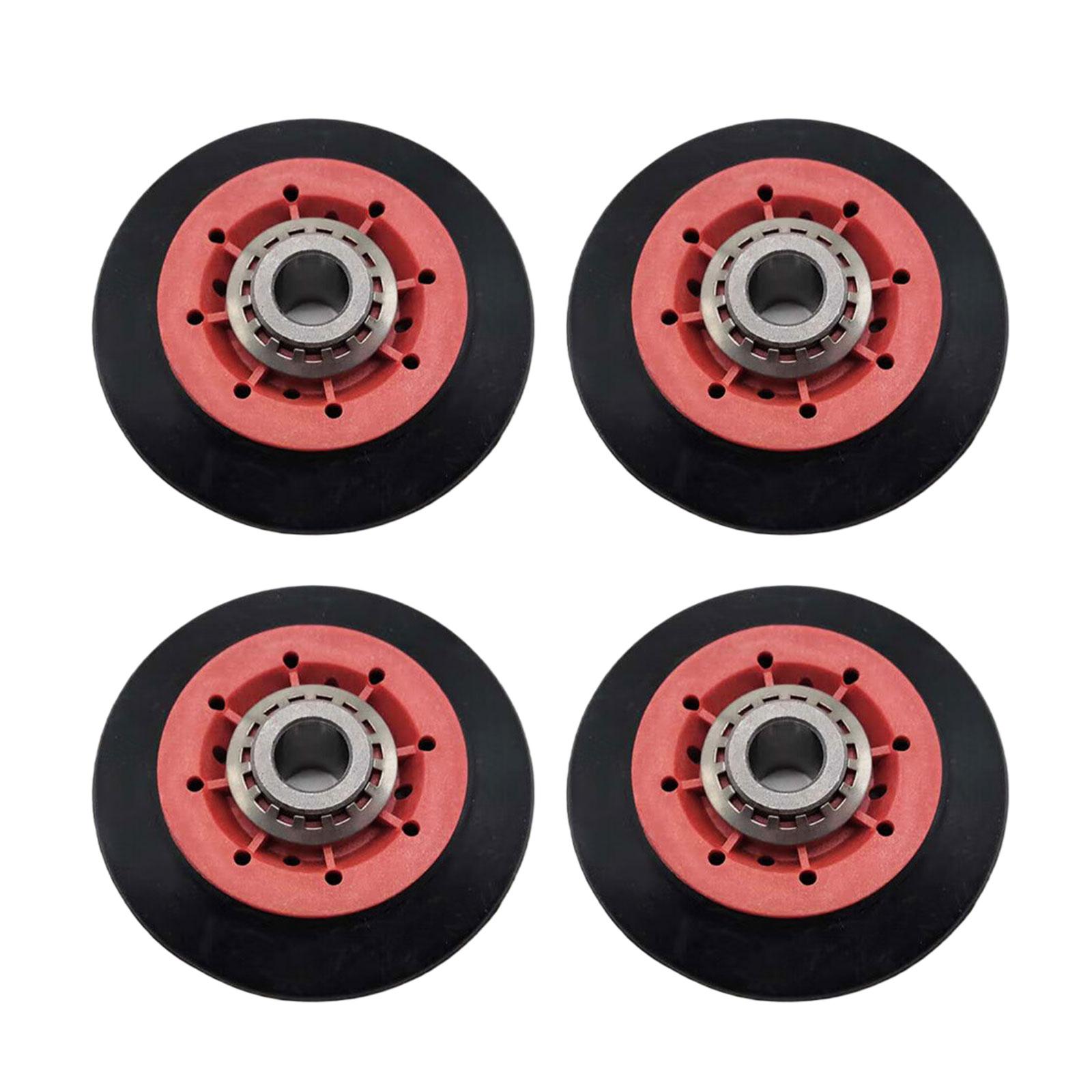 

4 штуки сменных барабанных роликов для эффективной сушки 8536974 Опора барабана Простая установка Запчасти для бытовой техники