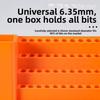50 Holes Screwdriver Bit Storage Tool Wall-mounted Screwdriver Head Storage Toolbox Hexagonal Screwdriver Storage Rack