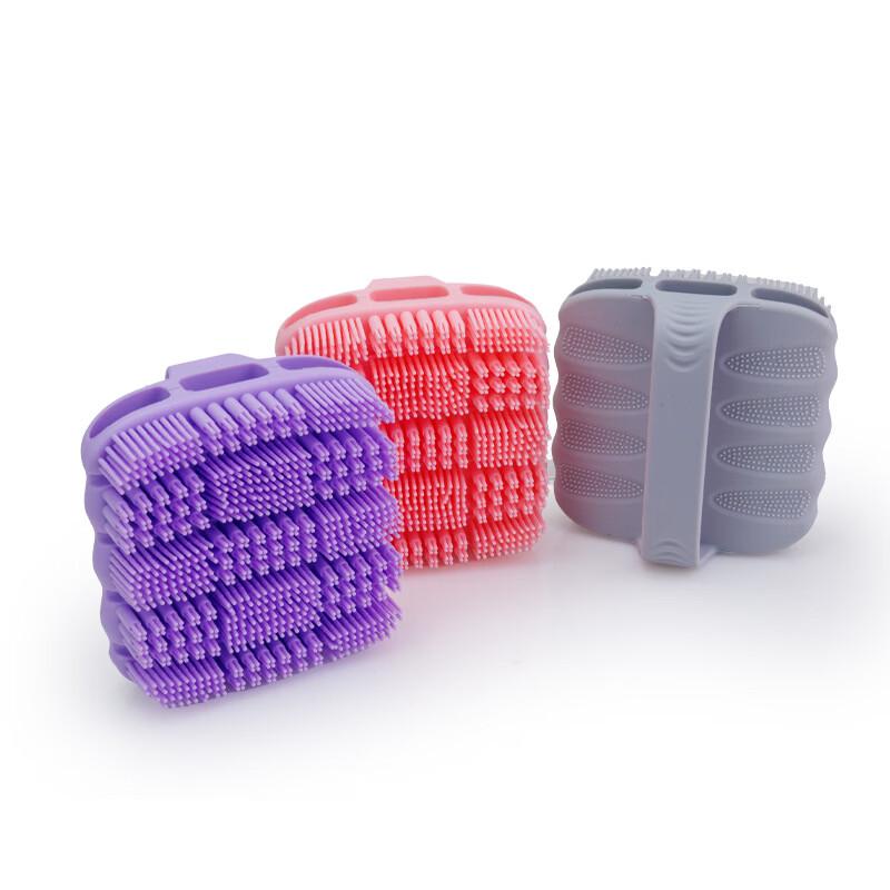 Jiemengzhe Square Silicone Multifunctional Bath & Cleaning Brush