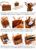 Shoulder Bag 2WAY Genuine Leather Brown [Genten] GE-42865-50