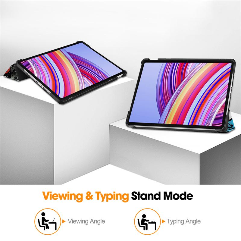 Pour Redmi Pad Pro Case 12.1 pouces Tri-fold Cuir Peint Stand Smart Case Pour Coque Xiaomi Redmi Pad Pro 12.1 2024 Case Cover