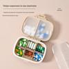 Portable Medicine Organizer: 8-Compartment Dustproof & Moisture-Proof Pill Box for Travel and Business Trips