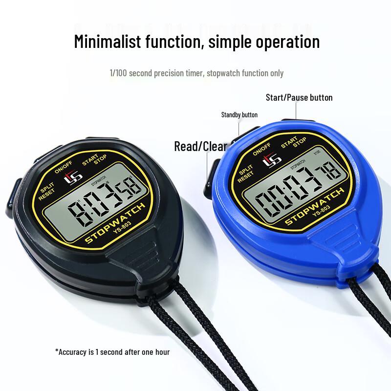YS Waterproof Sports Stopwatch Timer with Large Display