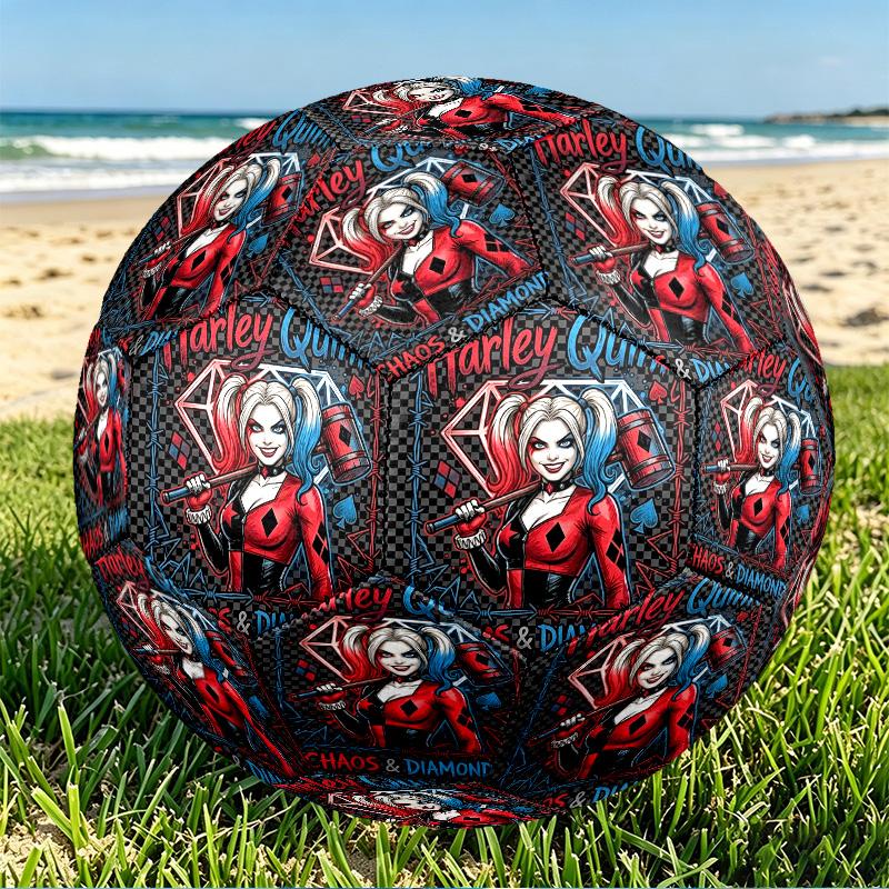 Superhero Print Size 5 Soccer Ball, PU Wear Resistant Football for Match Training and Daily Practice, Birthday Gift for Soccer Fans