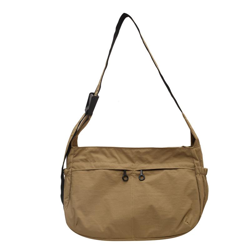 Geantă impermeabilă din nailon, geantă dumpling de mare capacitate, geantă de umăr, geantă de umăr nouă, versatilă, casual și ușoară, stil sportiv, la modă