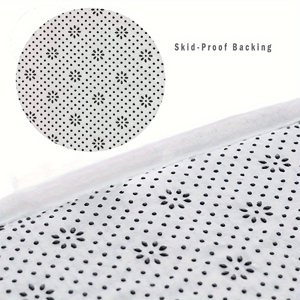 Black and Golden Anti-Slip Kitchen Rugs - Washable Floor Mats for Sink Area, Laundry Room, Farmhouse & Home Decoration Set
