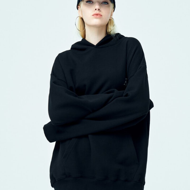 ATTENTIONROW FOR WOMEN 22FW01WY03 Initial Logo Embroidered Ball Cap (Black)