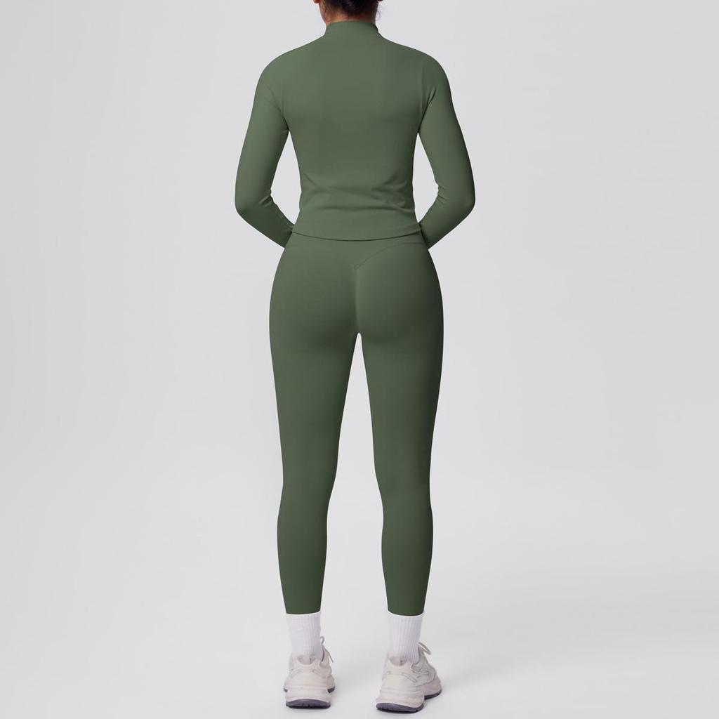 Completo Sportivo & Yoga Senza Cuciture Altamente Elastico Traspirante - Due Pezzi