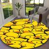 1pc Office Printed Round Carpet, Duck Rug, Home Sofa Chair Mat For Christmas and Halloween Décor