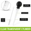 with Brush Turkey Baster Silicone Bulb Dishwasher Safe Food Injector Black Large Meat Injector Poultry Flavoring